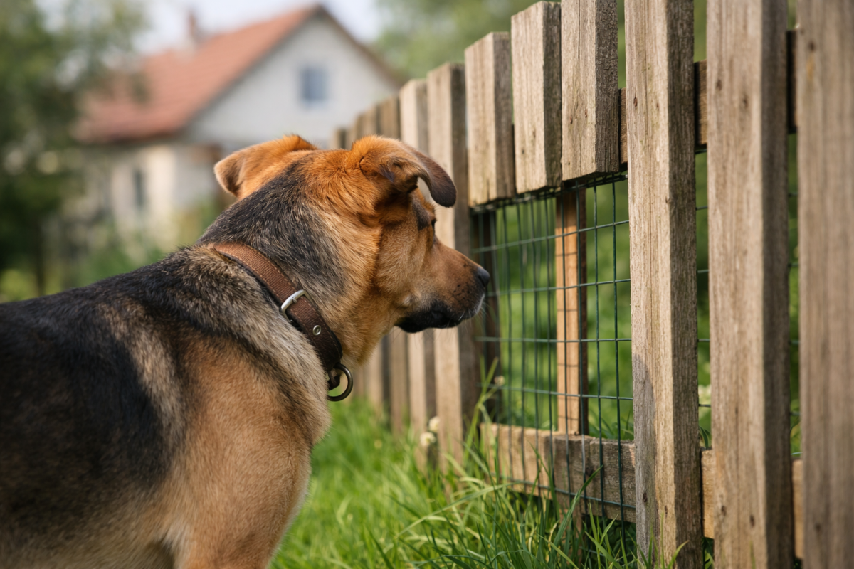 mon chien se sauve du jardin