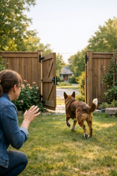 mon chien s’enfuit que faire